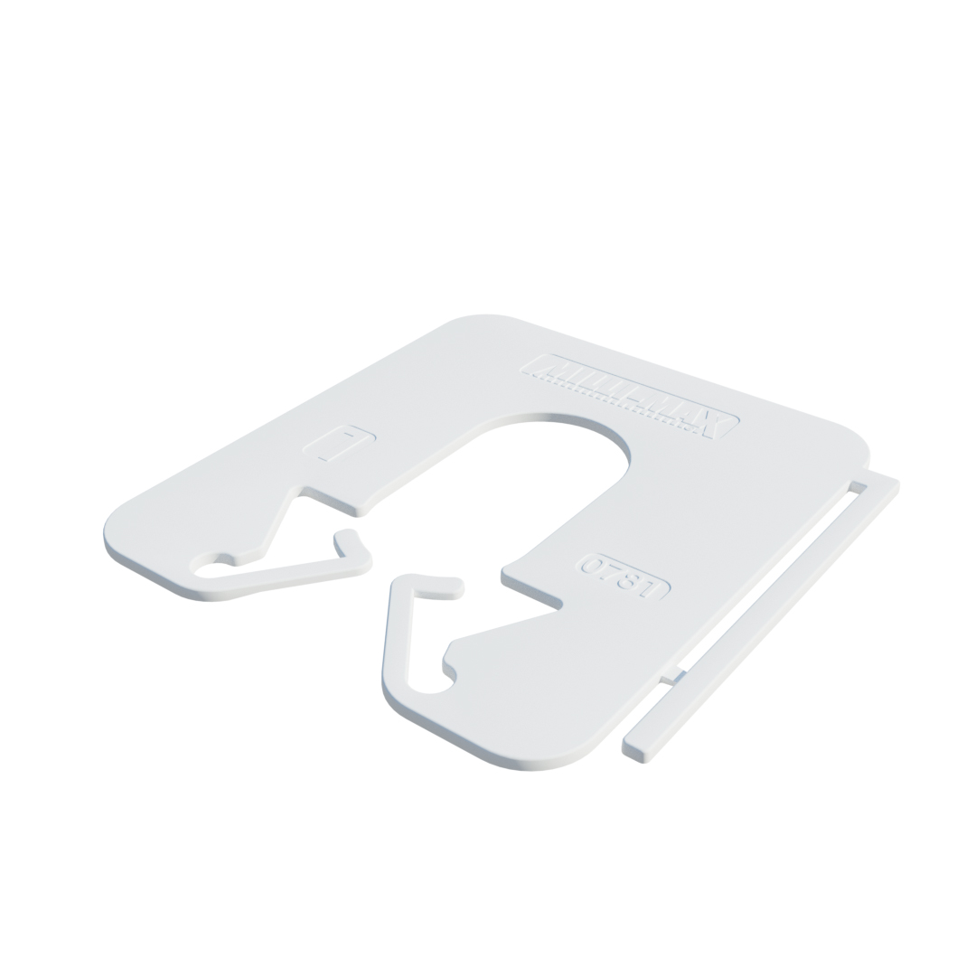 Milli-Max uitvulplaatje 1mm 360st WIT