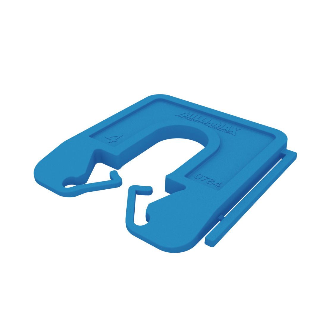 Millimax uitvulplaatje 4mm 100st BLAUW