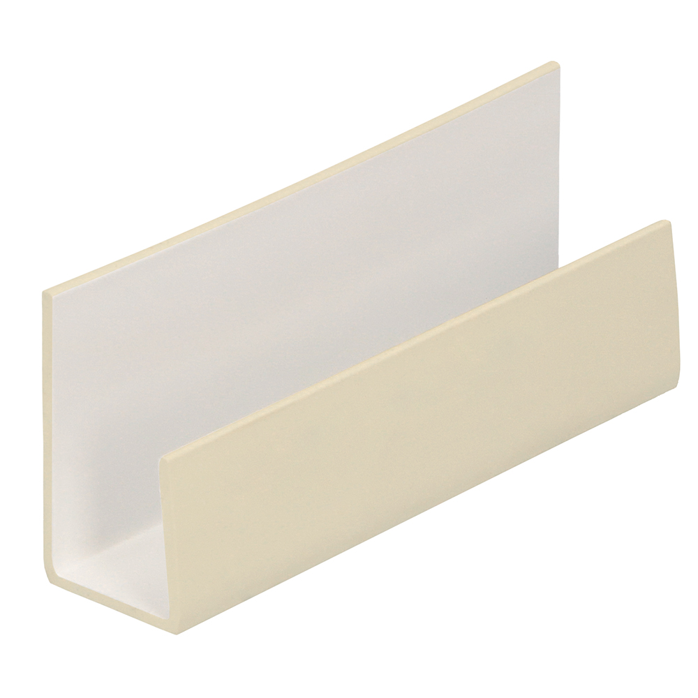 Omrandingprofiel 17,5mm creme 600cm