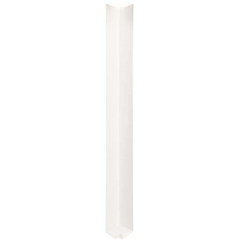 Uitwendig hoekstuk 500x35mm verkeerswit