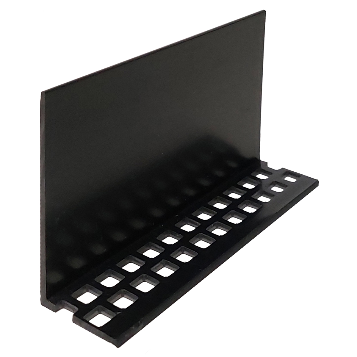 Ventilatieprofiel 50x25x2,0mm zwart 5m